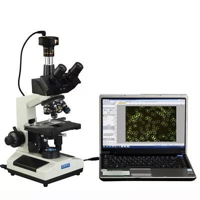 OMAX 40X-2500X Darkfield Trinocular Biological LED Microscope+5MP Digital Camera • $648.99