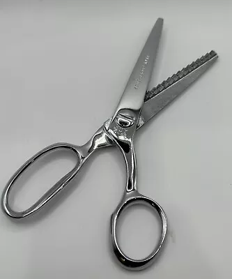 Rex Cutlery Joy Super Edge Chrome Plated Scallop Cut Scissors P-65 Germany • $15