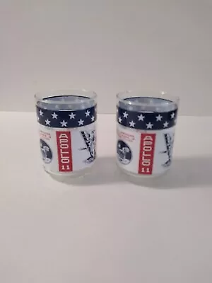 Vintage APOLLO 11 Man On The Moon July 20 1969 Collectible 2 Drinking Glasses  • $5.99