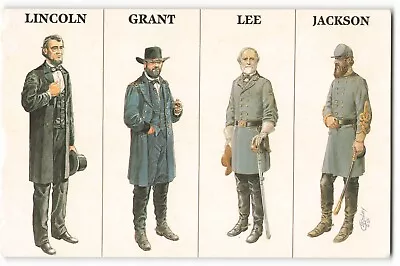 Postcard Leaders Of The Civil War 1861-65 Unposted VTG AUC1. • $3.99