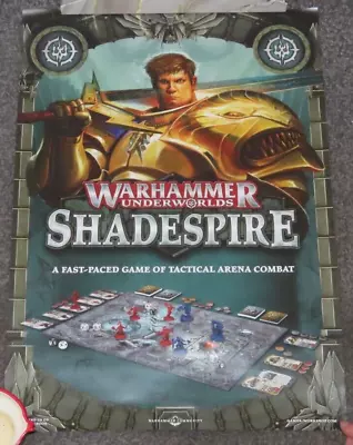 Games Workshop Warhammer Underworlds Shadespire Poster A3 Promotion New Limited • £37.32