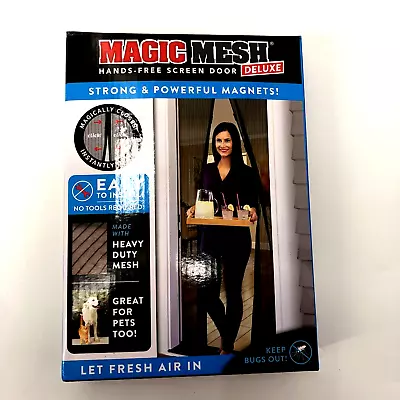 MAGIC MESH DELUXE Magnetic Mesh Screen Door 83 X39  MM011124 Deck Patio Summer • $9.99