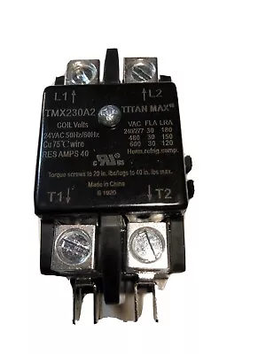 30 Amp 2 Pole Contactor 24 Volt Coil Tmx230a2 • $18.50