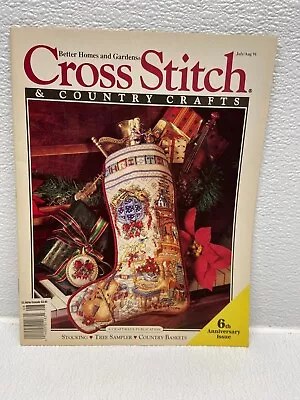 Vtg 1991 Cross Stitch & Country Crafts Crafting Book 6th Anniversity Issue • $5.56