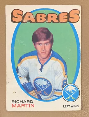 Richard Martin RC 1971-72 O-Pee-Chee #161 OPC Rookie NHL • $5.82