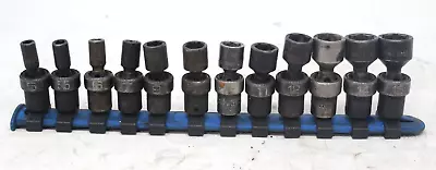 MATCO SAUPM126V 12PC 1/4  DRIVE METRIC 6 POINT ADV Universal Impact Socket Set • $109.20