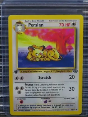 $0.99 • Buy 1999 Pokemon 1st Edition Jungle Persian Rare #42/64 (C) M867