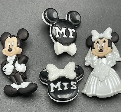 Mickey & Minnie Wedding ~ Disney Licensed Shank Buttons /Dress It Up Jesse James • $6.99