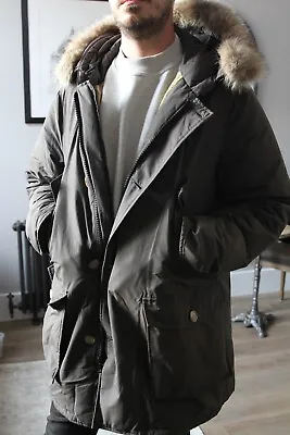 £240 • Buy Woolrich Mens Arctic Parka With Fur Hood RRP £800