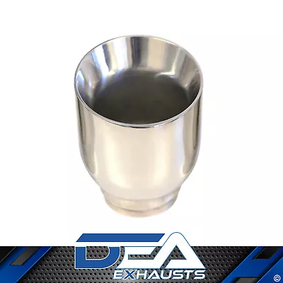 Exhaust Tip Angle Cut Inner Cone 3  In - 4.5  Out 5  Long 304 Stainless Steel • $55
