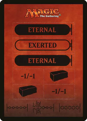 Exerted / Eternal Punch Counter Token 10x - Colorless - 0/0 - Art - MTG Magic NM • $3.99