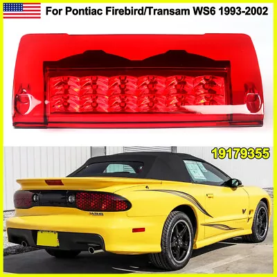 For Pontiac Firebird Trans Am WS6 1993-02 Red High Rise Spoiler 3rd Brake Light  • $36.98
