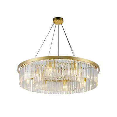 Modern Chandelier Ceiling Light Pendant Crystal Lighting Living Room Bedroom • £139.95