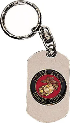 US Marines Dog Tag Key Chain USMC Military Globe & Anchor Marine Corps Keychain • $9.99