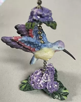 Hummingbird Decorative Ceiling Fan Pull Light Pull 8.25” Polystone • $10