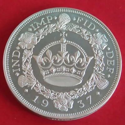 1937 Edward Viii Hallmarked Silver Proof Pattern Wreath Crown • £89.95