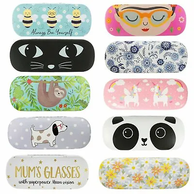 £7.99 • Buy Hard Reading Glasses Case Spec Holder Gift With Cleaning Cloth Fun Design Animal