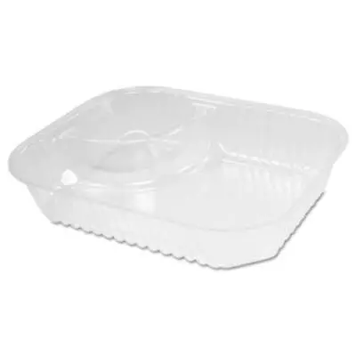 Dart DCCC68NT2 Clearpac Large Nacho Tray 2-compartments Clear 500/ctn • $185