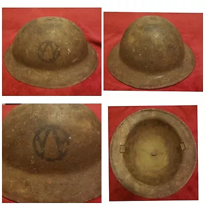 Original WWI Doughboy Helmet From The 89th Division M1917 • $225
