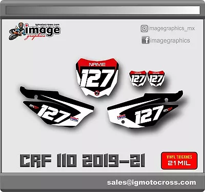 Honda Crf 110 2019 2020 2021 Graphics Background Set • $100.87