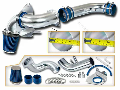 3.5  BLUE Cold Air Intake Racing System + Filter For 96-04 Mustang 4.6L V8 • $67.49