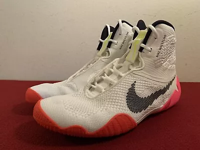 Nike Tawa SE Rawdacious Wrestling Shoes White Bright Crimson DJ4474-121 Size 13 • $149.99