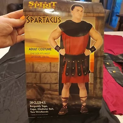 Roman Gladiator Costume Spartacus Spirit Adult Men's 5 Piece One Size 200lb 6ft • $21.25