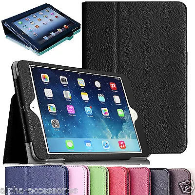 For IPad 10.2 8th Gen (2020) Leather Tablet Smart Stand Magnetic Flip Cover Case • £6.98