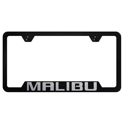 Black Cut-Out License Plate Frame - Officially Licensed For Chevrolet Malibu • $61.95