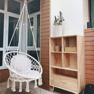 £26.95 • Buy Hammock Rope Hanging Swing Chair Soft Seat Indoor Outdoor Garden Grey