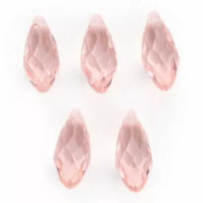 £3.24 • Buy Pendant 10x20mm Glass Tear Drop Crystal 10pcs Faceted New Beads Loose