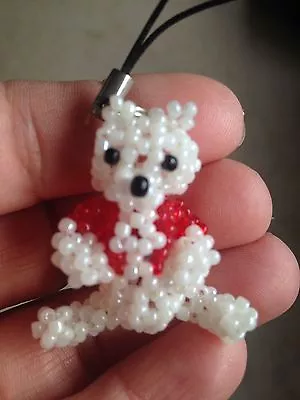 Tiny Dollhouse Miniature Hand Beaded Bear 3d Figurine So Unique Nr • $12.99