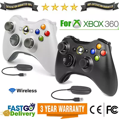 For Microsoft Xbox 360/Slim/360E Wireless Controller Console GamePad &PC Windows • $17.99