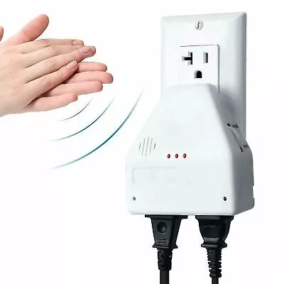 New Clapper Sound Activated Clap On/Off Light Switch Wall Socket Outlet Adapter • $10.58