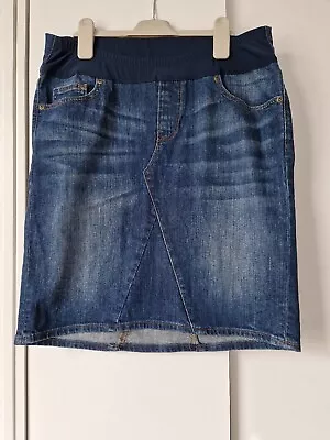 Gap Maternity Ladies Blue Denim Short Skirt Waist 40  Length 20  • £14.99