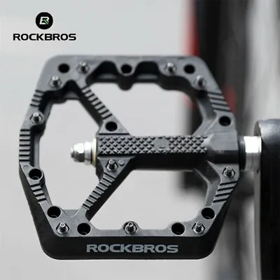 ROCKBROS Mountain Bike Pedals 9/16'' Road Bike Widen Nylon Fiber Platform Pedals • $23.50