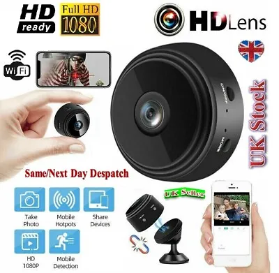 £3.99 • Buy 1080P HD Wireless WiFi CCTV Indoor &Outdoor MINI IP Camera CAM Home Security UK