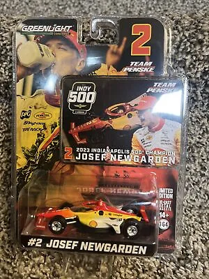 1/64 2023 Greenlight Josef Newgarden #2 Shell Indy 500 Champion Diecast NEW!! • $12.99