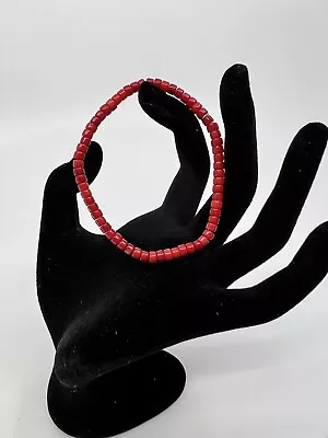 Jay King Mine Finds Stretch Bracelet 7  NIB Red Coral 502956 • $32.50