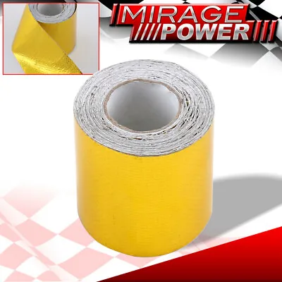 2 Inch X 15 Feet Gold Adhesive Heat Wrap Protection Barrier Protection Tape Roll • $11.99