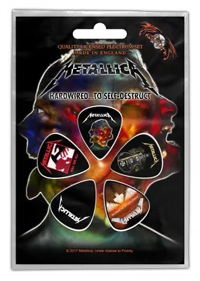 Metallica Hardwired To Self Destruct  5 Plectrum Pack. Licensed Product • £5.99