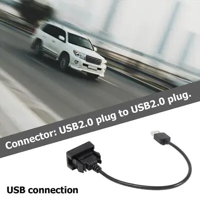 Car Dash Flush Mount USB Port Panel Plastic Extension Cable Adapter For Ralink # • £4.31