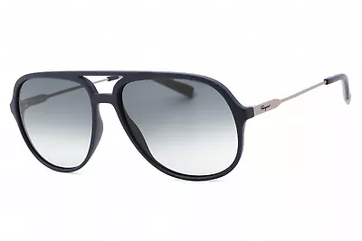 SALVATORE FERRAGAMO SF999S 414 Sunglasses Blue Frame Blue Gradient Lenses 60mm • $77.89