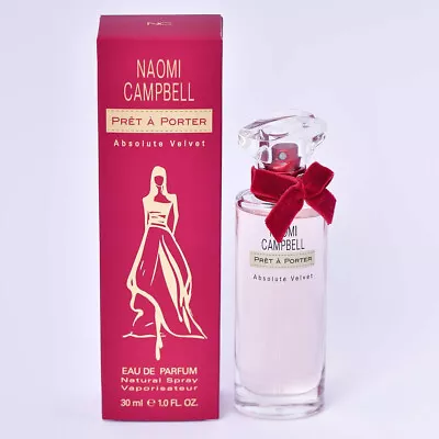 Naomi Campbell Pret A Porter Absolute Velvet EDP Spray 30ml Womens Perfume • £13.99