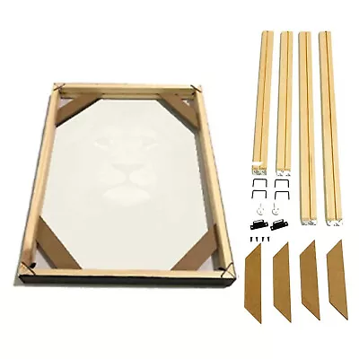 40x50cm Canvas Frame Kit Wooden Stretcher Bars Oil Painting Print Wall Art DIY • £12.59