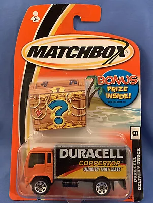Matchbox #9 Duracell Coppertop Battery Delivery Truck + Treasure Chest Inside • $5