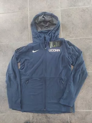 Nwt Nike Uconn Huskies Womens Dri Fit  Full Zipper Sweatshirt Ncaa Medium M • $39.95