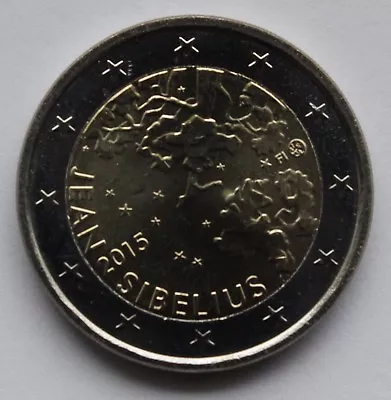 FINLAND - 2 € Commemorative Euro Coin 2015 - Jean Sibelius 150 • $5.50