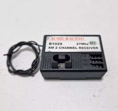 ACME Racing B1029 AM 27MHz 2 Channel RC Radio Receiver Nitro Electric Vintage • £20