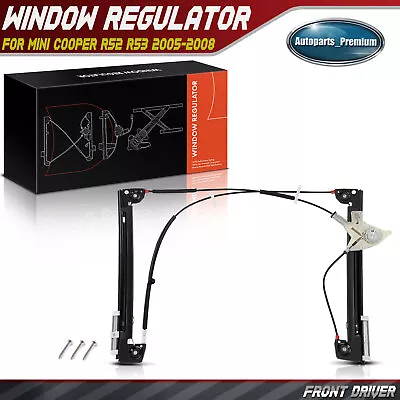 Power Window Regulator For Mini Cooper R52 R53 05-08 Front Left LH 51337162163 • $37.99